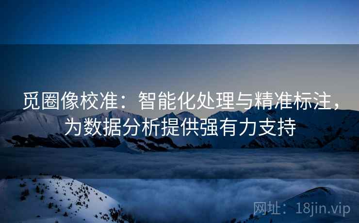 觅圈像校准：智能化处理与精准标注，为数据分析提供强有力支持