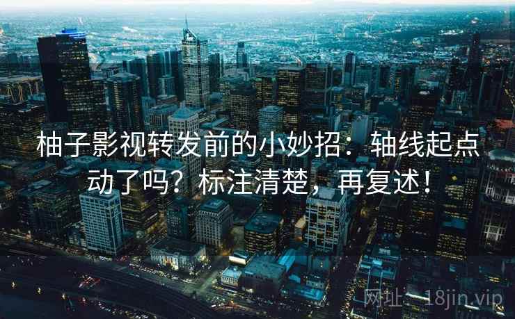 柚子影视转发前的小妙招:轴线起点动了吗?标注清楚,再复述! 第2张 柚子影视转发前的小妙招:轴线起点动了吗?标注清楚,再复述! 第2张
